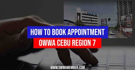 How to Book OWWA Cebu Appointment (OWWA Region 7).